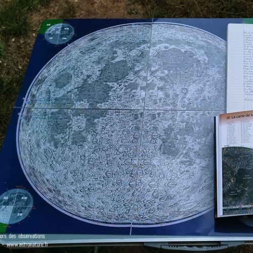 Cartes lunaires lors des soirées d'observation
